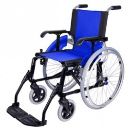 Wózek inwalidzki aluminiowy lekki na szybkozłączach, składany