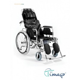 Wózek inwalidzki stabilizujący plecy i głowę z funkcją toaletową