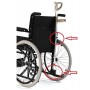 Uchwyt na kule inwalidzkie i laski do wózka