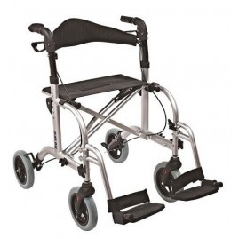 Chodzik aluminiowy, czterokołowy z funkcją wózka inwalidzkiego RL-A42018KD ANTAR