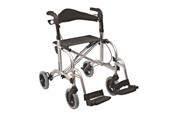 Chodzik aluminiowy, czterokołowy z funkcją wózka inwalidzkiego RL-A42018KD ANTAR