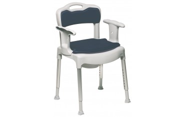 Etac Swift Commode - krzesełko toaletowe (wielofunkcyjne) z wyjmowanymi: podłokietnikami i oparciem (130 kg)