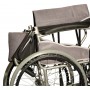 Ultralekki stalowy wózek inwalidzki z hamulcami dla opiekuna AT52301