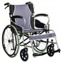 Ultralekki stalowy wózek inwalidzki z hamulcami dla opiekuna AT52301