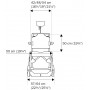 Etac Swift Mobile Tilt 2 wózek toaletowo-prysznicowy z manualną regulacją kąta nachylenia do 160 kg z regulacją wysokości siedziska
