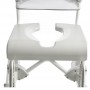Etac Swift Mobile Tilt 2 wózek toaletowo-prysznicowy z manualną regulacją kąta nachylenia do 160 kg z regulacją wysokości siedziska
