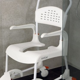 Wytrzymały wózek toaletowo-prysznicowy ETAC CLEAN