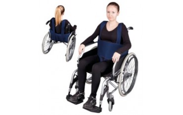 Pas stabilizujący do wózka inwalidzkiego z ujęciem krocza i szelkami "IV"