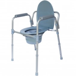 Krzesło toaletowe z regulacją wysokości i pojemnikiem