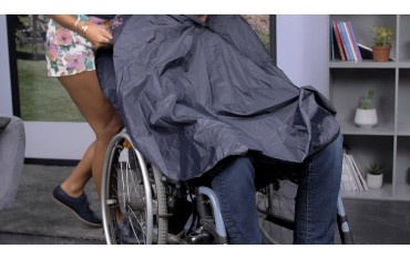 Ponczo - ochraniacz przeciwdeszczowy do wózka inwalidzkiego