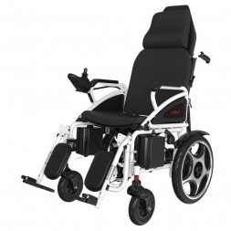 Elektryczny wózek inwalidzki z regulowanym oparciem i podnóżkami AT52313 - refundacja NFZ S.19.01