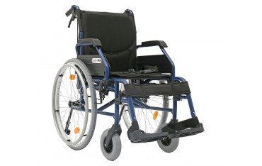 Wózek inwalidzki aluminiowy PERFECT z kółkami antywywrotnymi i bogatym wyposażeniem