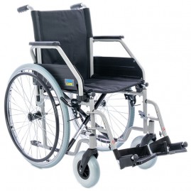 Wózek inwalidzki stalowy koła pełne z systemem szybkiego demontażu BASIC PLUS VCWK43BP VITEA CARE