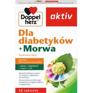 Doppelherz aktiv Dla diabetyków + Morwa 30 tabletek