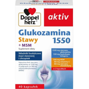 Doppelherz aktiv Glukozamina 1550 Stawy + MSM 40 kapsułek