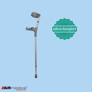 Kula łokciowa z ruchomą obejmą - ergonomiczny uchwyt AR-025 - lewy