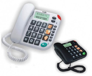 Telefon Przewodowy Stacjonarny MAXCOM KXT480 dla osoby starszej kolor Czarny