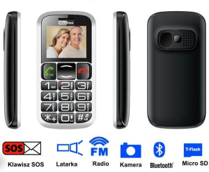 Telefon komórkowy dla seniora MaxCom MM 462 BB