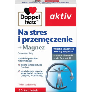 Doppelherz aktiv Na stres i przemęczenie + Magnez 30 tabletek