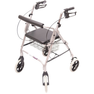 Lekka podpórka rehabilitacyjna czterokołowa Wheelie Eco
