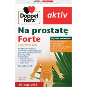 Doppelherz aktiv Na prostatę FORTE Kompleksowy zestaw dla mężczyzn 40 + 30 kapsułek