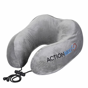 Medyczna poduszka ortopedyczna podróżna typu rogal do spania w samolocie lub samochodzie TRAVEL PILLOW PO400AM marki ActionMED
