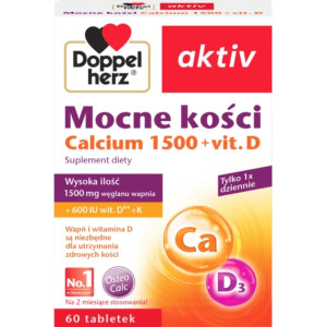 Doppelherz aktiv Mocne kości Calcium 1500 + vit. D 60 tabletek
