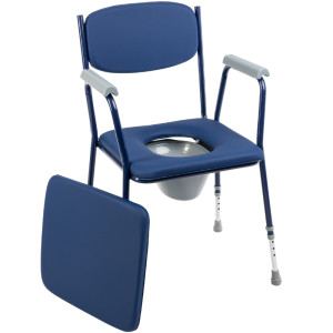 Krzesło toaletowe tapicerowane BLUE-TIM