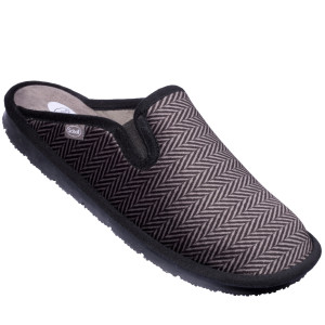 Męskie kapcie medyczne SCHOLL BORIS MED - kolor: Szary - rozmiar: 41