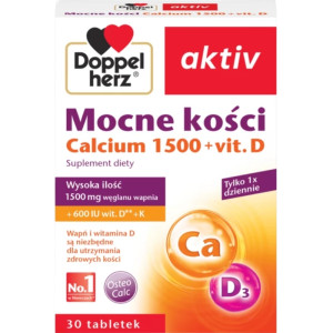 Doppelherz aktiv Mocne kości Calcium 1500 + vit. D 30 tabletek