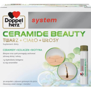 Doppelherz system CERAMIDE BEAUTY TWARZ + CIAŁO + WŁOSY 30 ampułek
