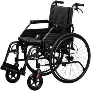 Lekki składany wózek inwalidzki Cruiser Optima z kołami pełnymi szerokość siedziska 48 cm