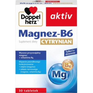 Doppelherz aktiv Magnez-B6 Cytrynian 30 tabletek