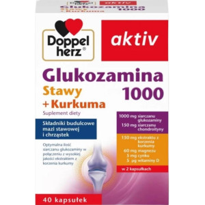 Doppelherz aktiv Glukozamina 1000 Stawy + Kurkuma 40 kapsułek