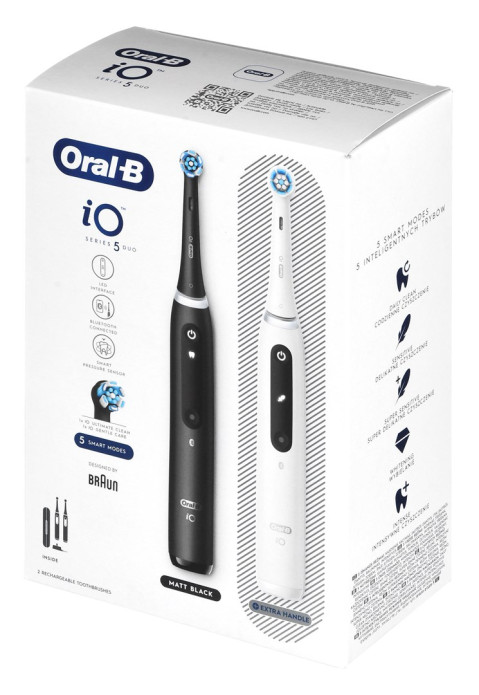 Braun Szczoteczka elek. Oral-B iO5 Duo Black/White - Galeria zdjęcie 8