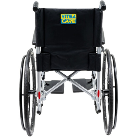 Wózek inwalidzki wykonany ze stopów lekkich ACTIVE SPORT LIGHT - kolor Srebrny - 38 cm - NFZ - Galeria zdjęcie 3