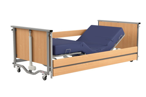 Łóżko rehabilitacyjne regulowane TAURUS 2 LOW - Drewniany buk wysięgnik - Galeria zdjęcie 2