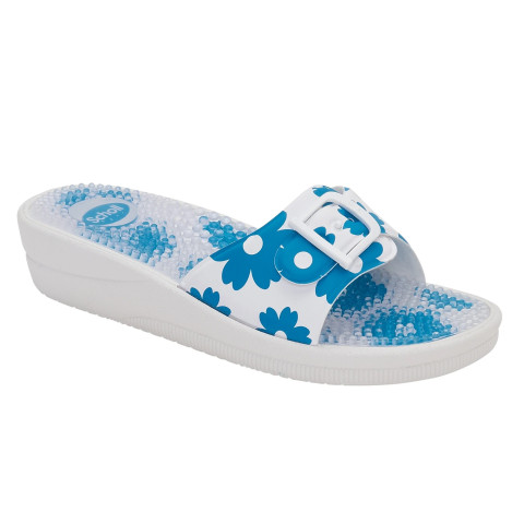 Damskie klapki Scholl New Massage dla personelu medycznego Niebieski 41 - Galeria zdjęcie 1