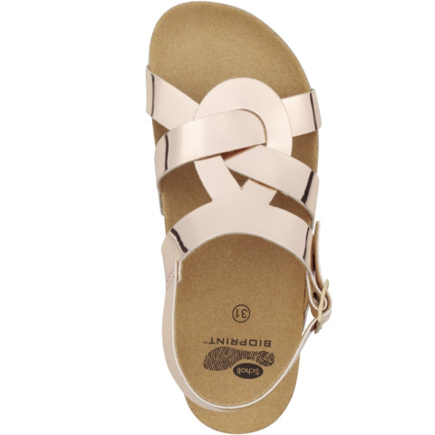 Sandały zdrowotne Scholl Sandy Kid - kolor: Brązowy - rozmiar: 32 - Galeria zdjęcie 3