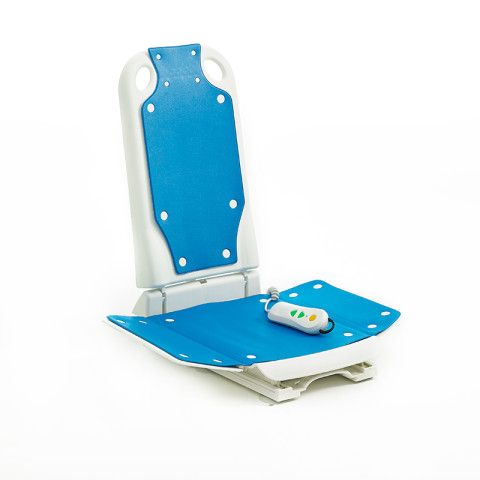 Elektryczny podnośnik wannowy DEMARTA z oparciem i pilotem regulacja wysokości 8–48 cm udźwig 140 kg - Galeria zdjęcie 2