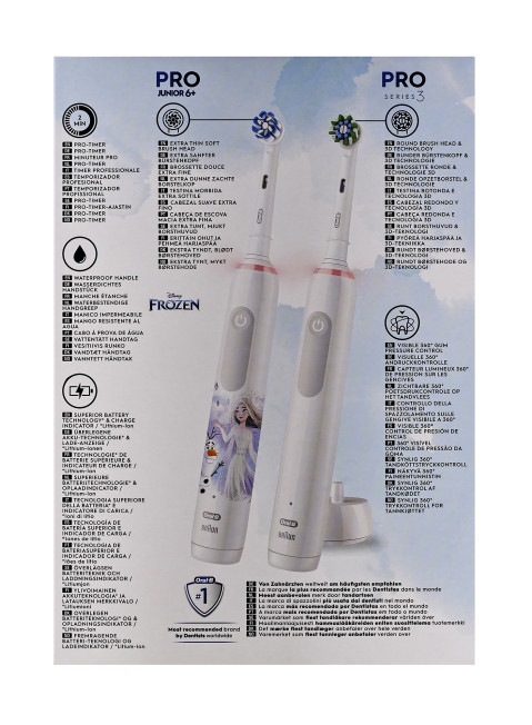 Zestaw 2 szczoteczek Oral-B 3 3000 i Junior Frozen - Galeria zdjęcie 6