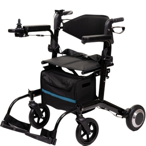 Elektryczny wózek inwalidzki 2w1 z joystickiem i sterowaniem przez opiekuna AT52334 Antar - Galeria zdjęcie 1