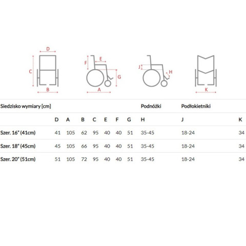Wózek inwalidzki aluminiowy AR-303 - Czarny - 45 cm - Koła pompowane - Koła anty-wywrotne - Galeria zdjęcie 7
