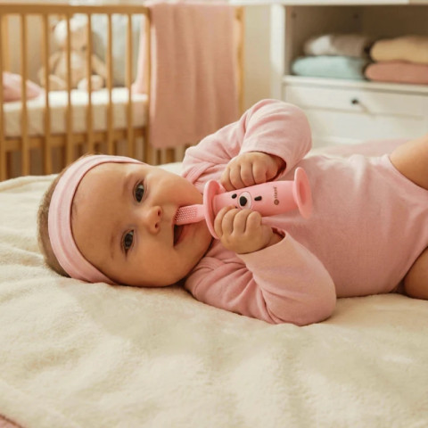 Muzyczna szczoteczka-gryzak do zębów dla dzieci Haxe Lulino - kolor Różowy - Galeria zdjęcie 10