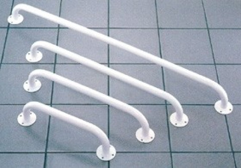 Poręcze łazienkowe dla niepełnosprawnych - metalowe 60, 80cm - długość: 80cm - Galeria zdjęcie 1