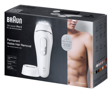 Depilator Braun Silk Pro 5 PL5145 biało-srebrny - Galeria zdjęcie 16
