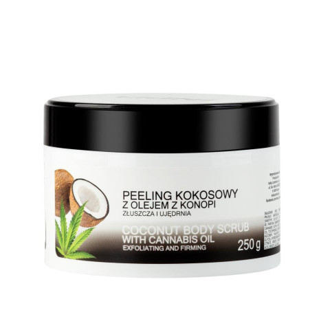Peeling Kokosowy z olejem konopnym INDIA, 250 g - Galeria zdjęcie 1