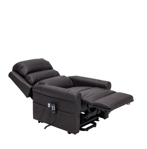 Fotel rozkładany geriatryczny pionizujący dla seniora STYLEA II - Titan Alcantara - Galeria zdjęcie 2