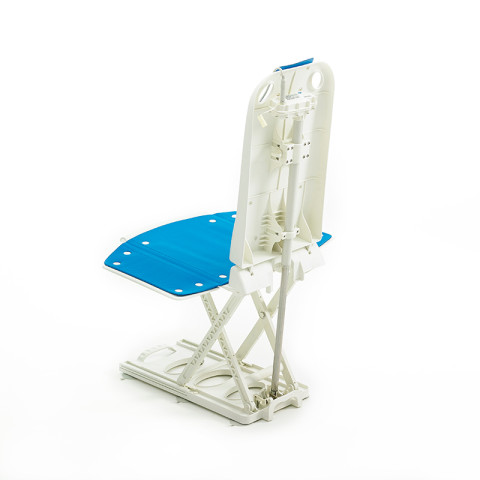 Elektryczny podnośnik wannowy DEMARTA z oparciem i pilotem regulacja wysokości 8–48 cm udźwig 140 kg - Galeria zdjęcie 5