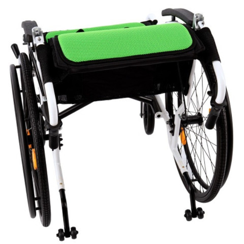 Wózek inwalidzki aluminiowy AR-303 - Czarny - 45 cm - Koła pełne - Koła anty-wywrotne - Galeria zdjęcie 3